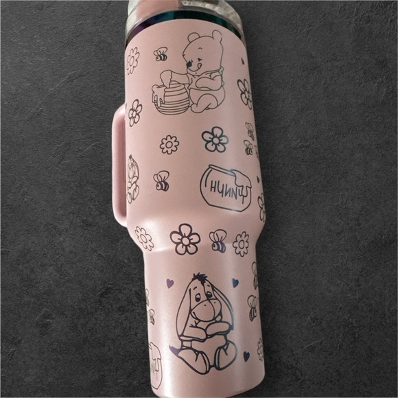 Stanley Winnie The Pooh, In Pink Chroma(iridescent) Outlines. 40oz. - Picture 2 of 3